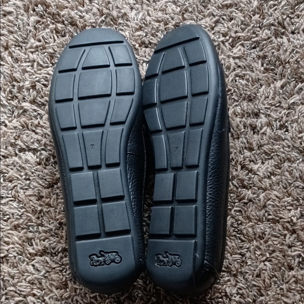 COACH MERLEY WOMENS DRIVER FLATS SHOES SIZE 7 COLOR BLACK - Picture 6 of 14